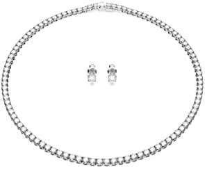 Swarovski Tennis Deluxe ネックレス Amazon.com: SWAROVSKI Tennis Deluxe Necklace Cz White One Size